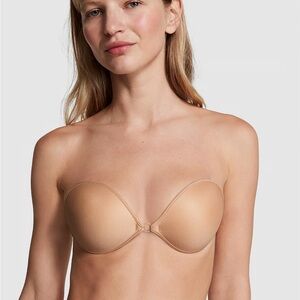 Backless Strapless Bra Beige D/DD